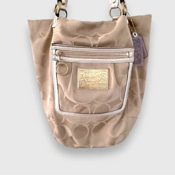 Coach Purse | Bella Signature Sateen | Large Purse | Poppy Collection | - Picture 1 of 10